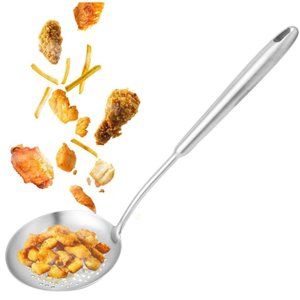 Skimmer Slotted Spoon Cooking Strainer Spoon for Kitchen 15.2 Inches